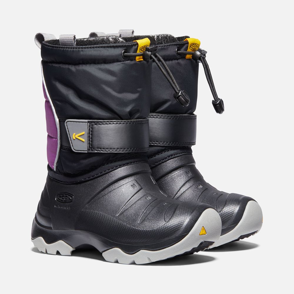 Bottes de Neige Keen Enfant Noir/Violette | Lumi Ii Waterproof | FMWBN-1948